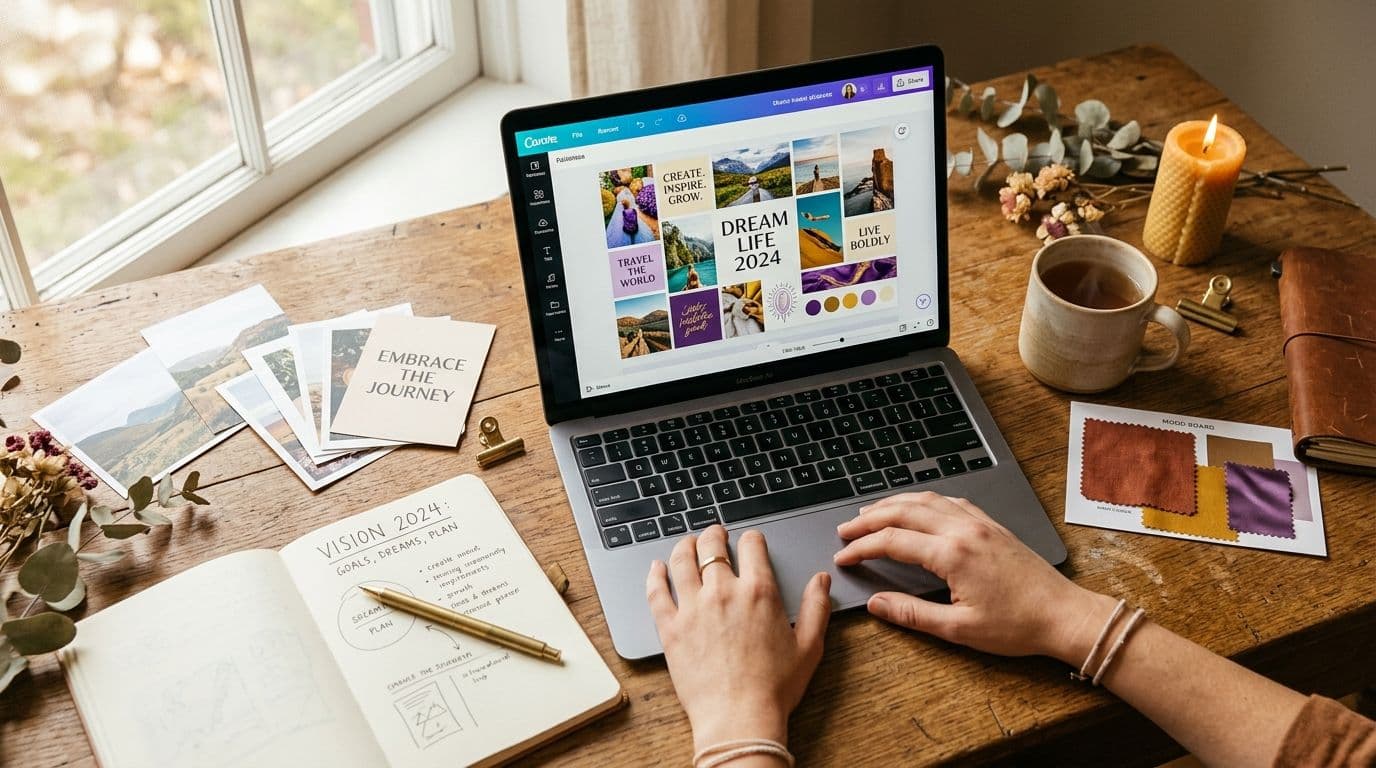 How to Create a Vision Board on Canva
